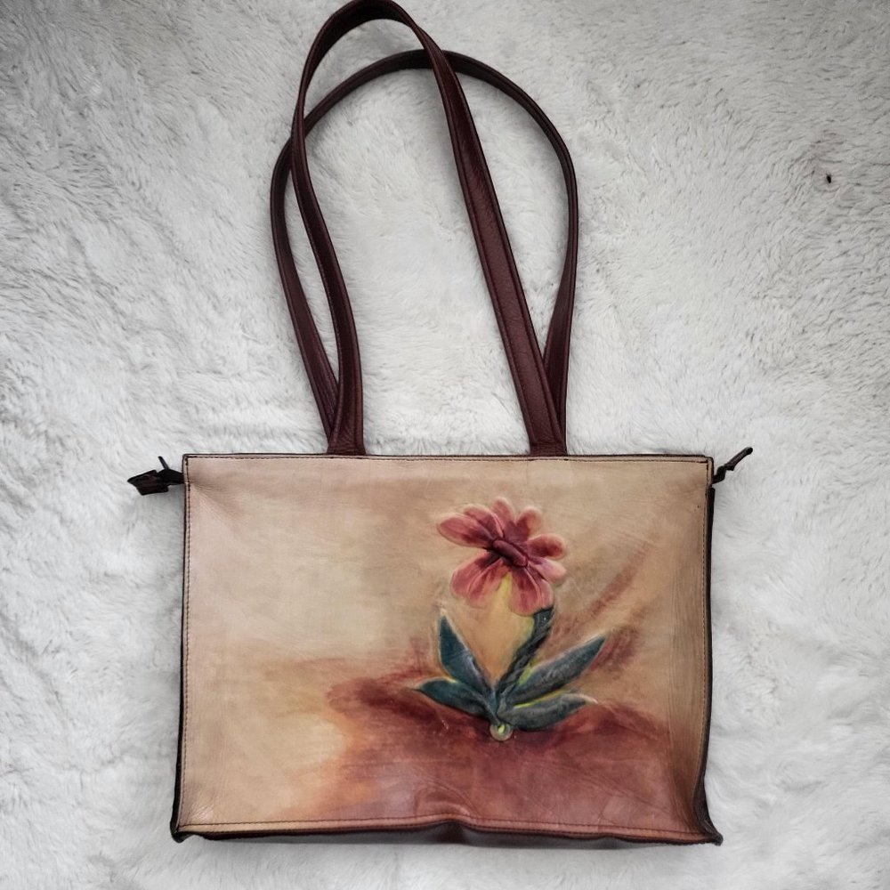 Handmade Leather Art Purse & Wallet